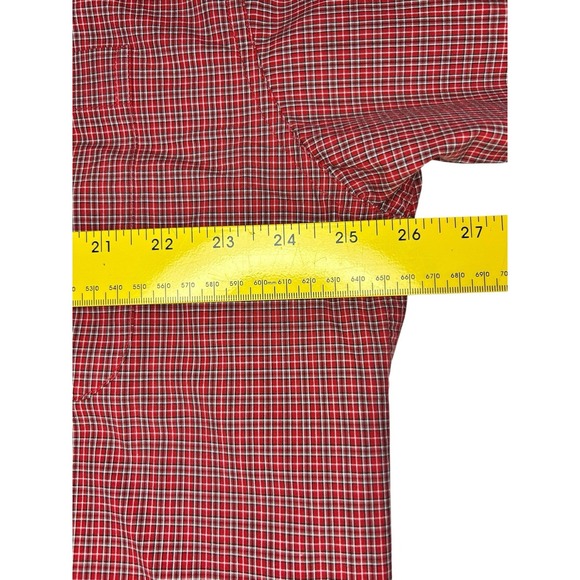 Cinch Men's Size Large Small Check Long Sleeve Button- up Shirt Western - Picture 5 of 6